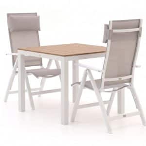 + 10 % Kassenrabatt | Bellagio Avenza/Fidenza 90 cm Gartenmöbel-Set 3-teilig verstellbar