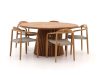 + 10 % Kassenrabatt | Bellagio Berbaro/Santa Severina ø150 cm Gartenmöbel-Set 6-Teilig Stapelbar