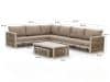 + 10 % Kassenrabatt | Bellagio Cadora Ecklounge-Set 4-teilig links 6-Sitzer