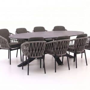 + 10 % Kassenrabatt | Bellagio Cupello/Induno Ellipse 280 cm Gartenmöbel-Set 9-teilig