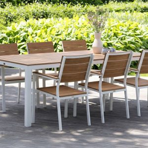 Bellagio Fidenza 220 cm Gartenmöbel-Set 7-Teilig Stapelbar