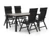 + 10 % Kassenrabatt | Bellagio Lugo/Fidenza 160 cm Gartenmöbel-Set 5-teilig verstellbar