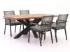+ 10 % Kassenrabatt | Bellagio Marudo/Induno dänisch oval 180 cm Gartenmöbel-Set 5-teilig stapelbar