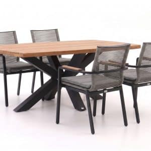 + 10 % Kassenrabatt | Bellagio Marudo/Induno dänisch oval 180 cm Gartenmöbel-Set 5-teilig stapelbar
