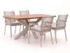 + 10 % Kassenrabatt | Bellagio Marudo/Induno dänisch oval 180 cm Gartenmöbel-Set 5-teilig stapelbar
