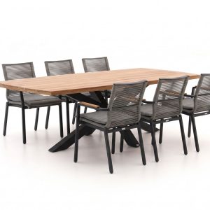 Bellagio Marudo/Induno Deens Ovaal 240cm dining tuinset 7-delig stapelbaar