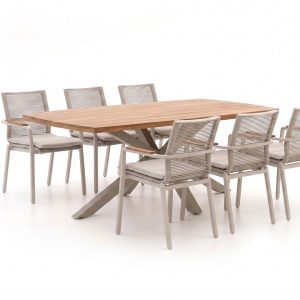 Bellagio Marudo/Induno Deens Ovaal 240cm dining tuinset 7-delig stapelbaar