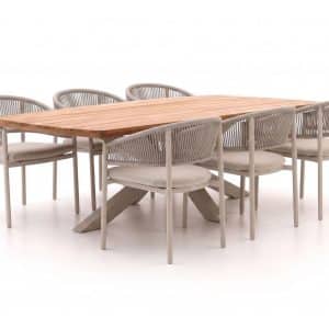 + 10 % Kassenrabatt | Bellagio Panaro/Induno Dänisch Oval 240 cm Gartenmöbel-Set 7-teilig stapelbar