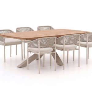 + 10 % Kassenrabatt | Bellagio Panaro/Induno dänisch oval 220 cm Gartenmöbel-Set 7-teilig stapelbar