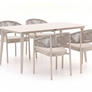 + 10 % Kassenrabatt | Bellagio Panaro/Sora 160 cm Gartenmöbel-Set 5-teilig stapelbar
