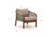 + 10 % Kassenrabatt | Bellagio Perzano Sessel-Sofa Lounge-Set 4-teilig