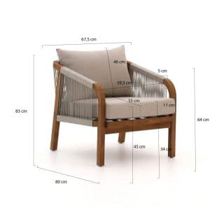+ 10 % Kassenrabatt | Bellagio Perzano Sessel-Sofa Lounge-Set 4-teilig