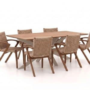 + 10 % Kassenrabatt | Bellagio Tredozio/Furato 220 cm Gartenmöbel-Set 7-teilig