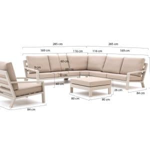 + 10 % Kassenrabatt | Bellagio Vazzola Ecklounge-Set 5-teilig