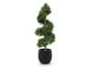 Designplants/Luca Lifestyle Buchsbaum Spirale Kunstbaum (h:140 cm) mit Grigio Balloon Blumentopf