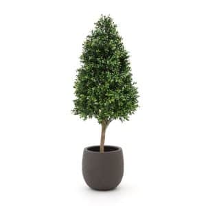 + 10 % Kassenrabatt | Designplants/Luca Lifestyle Buchsbaum Tower Kunstpflanze (h:110 cm) mit Terreno Balloon Blumentopf