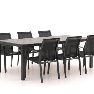 Forza Altea/Fidenza 220 cm Gartenmöbel-Set 7-teilig stapelbar