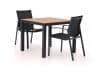+ 10 % Kassenrabatt | Forza Altea/Fidenza 90 cm Gartenmöbel-Set 3-teilig stapelbar