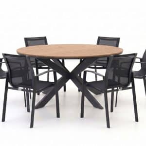Forza Altea/Fidenza ø149cm dining tuinset 7-delig stapelbaar