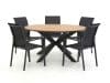 + 10 % Kassenrabatt | Forza Centallo/Fidenza ø 149 cm Gartenmöbel-Set 6-teilig stapelbar