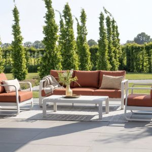 Forza Liri Sessel-Sofa Lounge-Set 4-teilig