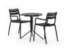 + 10 % Kassenrabatt | Forza Vico/Aziano ø 60 cm Gartenmöbel-Set 3-teilig stapelbar