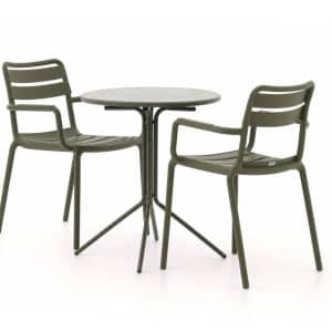 + 15 % Kassenrabatt | Forza Vico/Aziano ø 60 cm Gartenmöbel-Set 3-teilig stapelbar