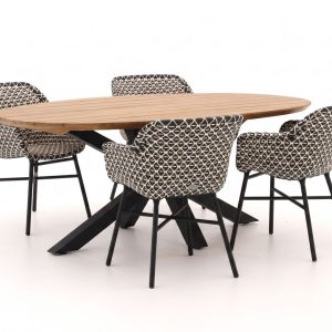 + 10 % Kassenrabatt | Hartman Delphine/Stephanie 200 cm Gartenmöbel-Set 5-teilig