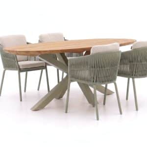 + 10 % Kassenrabatt | Hartman Sevilla/San Sebastian 200 cm Gartenmöbel-Set 5-teilig