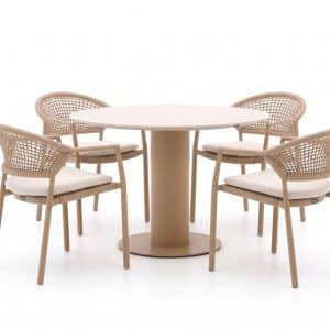 Hartman Taragona/Girona ø120cm dining tuinset 5-delig stapelbaar