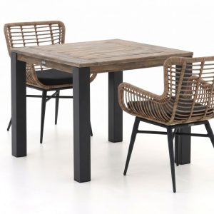 Intenso Asti/ROUGH-S 90cm dining tuinset 3-delig