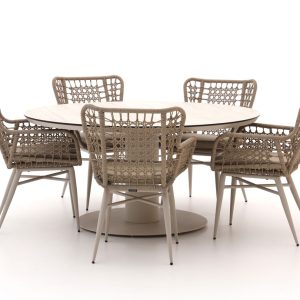 Intenso Busso/La Fonte ø 150 cm Gartenmöbel-Set 6-teilig