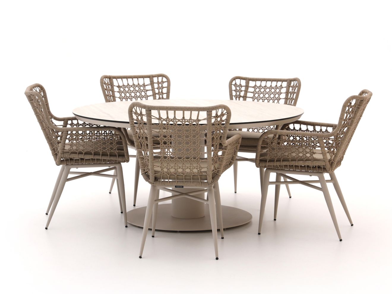 Intenso Busso/La Fonte ø 150 cm Gartenmöbel-Set 6-teilig