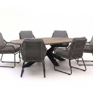 + 10 % Kassenrabatt | Intenso Isorella/ROUGH-Y Ellips 240 cm Gartenmöbel-Set 7-teilig