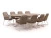 Intenso Isorella/ROUGH-Y Ellips 280 cm Gartenmöbel-Set 9-teilig