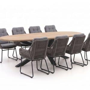 + 10 % Kassenrabatt | Intenso Isorella/ROUGH-Y Ellips 280 cm Gartenmöbel-Set 9-teilig