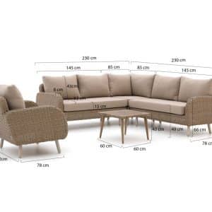 + 10 % Kassenrabatt | Intenso Suzzara/ROUGH-K Ecklounge-Set 5-teilig
