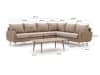 + 10 % Kassenrabatt | Intenso Suzzara/ROUGH-K Ecklounge-Set 5-teilig