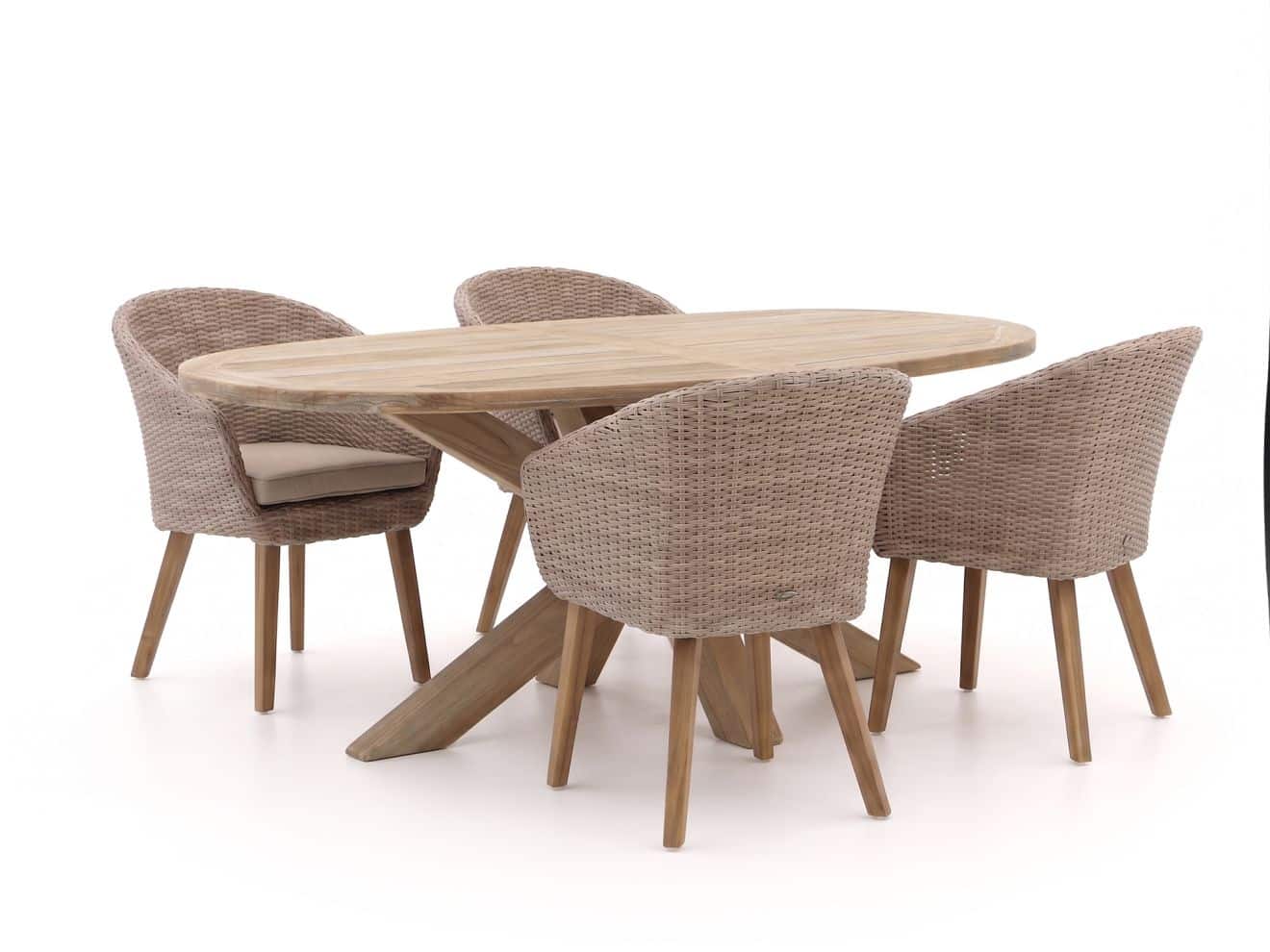 + 15 % Kassenrabatt | Intenso Tropea/ROUGH-Y Ellips 200 cm Gartenmöbel-Set 5-teilig
