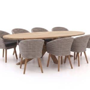 + 10 % Kassenrabatt | Intenso Tropea/ROUGH-Y Ellips 280 cm Gartenmöbel-Set 9-teilig