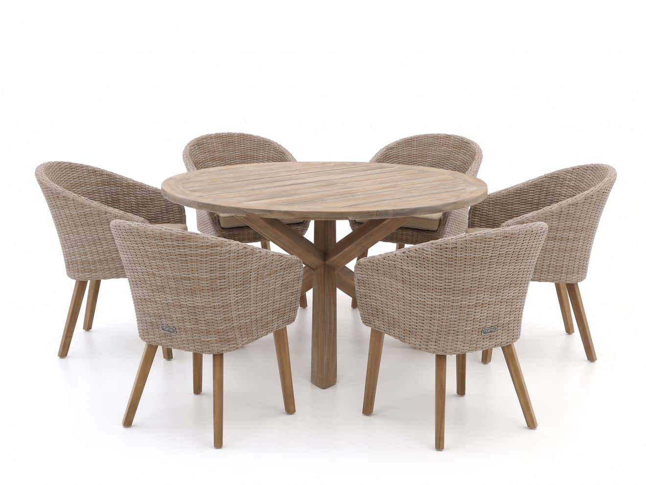 + 15 % Kassenrabatt | Intenso Tropea/ROUGH-Y ø 150 cm Gartenmöbel-Set 7-teilig