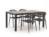+ 10 % Kassenrabatt | Manifesto Belpasso/Fidenza 160 cm Gartenmöbel-Set 5-teilig stapelbar