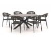 + 10 % Kassenrabatt | Manifesto Belpasso/Fidenza oval 180 cm Gartenmöbel-Set 7-teilig stapelbar