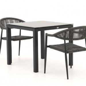 Manifesto Belpasso/La Fonte 90cm dining tuinset 3-delig stapelbaar
