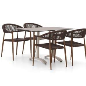+ 15 % Kassenrabatt | Manifesto Belpasso/Lisio 120 cm Gartenmöbel-Set 5-teilig stapelbar
