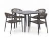+ 10 % Kassenrabatt | Manifesto Belpasso/Sora ø 90 cm Gartenmöbel-Set 5-teilig stapelbar