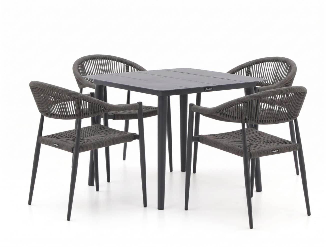 + 15 % Kassenrabatt | Manifesto Belpasso/Sora ø 90 cm Gartenmöbel-Set 5-teilig stapelbar