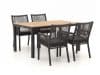 + 10 % Kassenrabatt | Manifesto Rivola/Fidenza 160 cm Gartenmöbel-Set 5-teilig