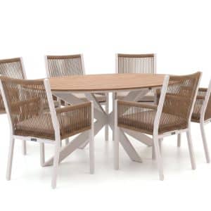 + 15 % Kassenrabatt | Manifesto Rivola/Fidenza 220 cm Gartenmöbel-Set 7-teilig