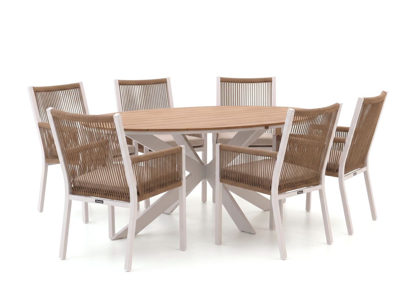 + 10 % Kassenrabatt | Manifesto Rivola/Fidenza 220 cm Gartenmöbel-Set 7-teilig
